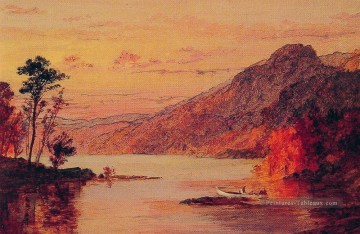 Scène de lac Catskill Montagnes paysage Jasper Francis Cropsey Peinture à l'huile